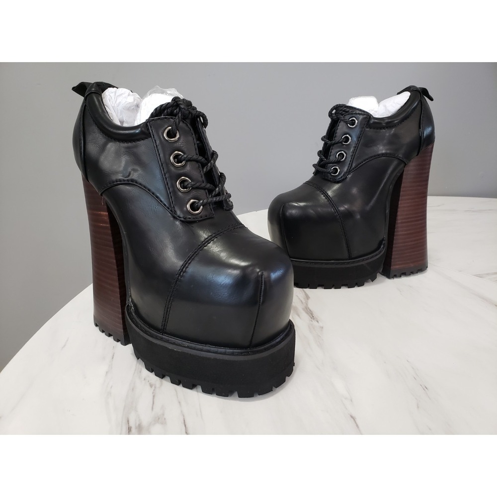 NEW NO BOX SIZE 5 Dolls Kill Current Mood AURA VIBES Platform Oxford Shoes y2k